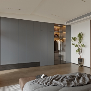 意式轻奢三层_三层主卧室002