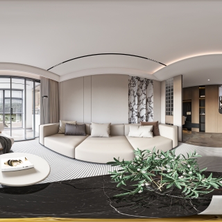 现代客餐厅全景