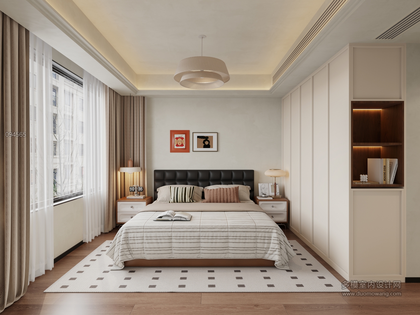 6现代中古风主卧单张