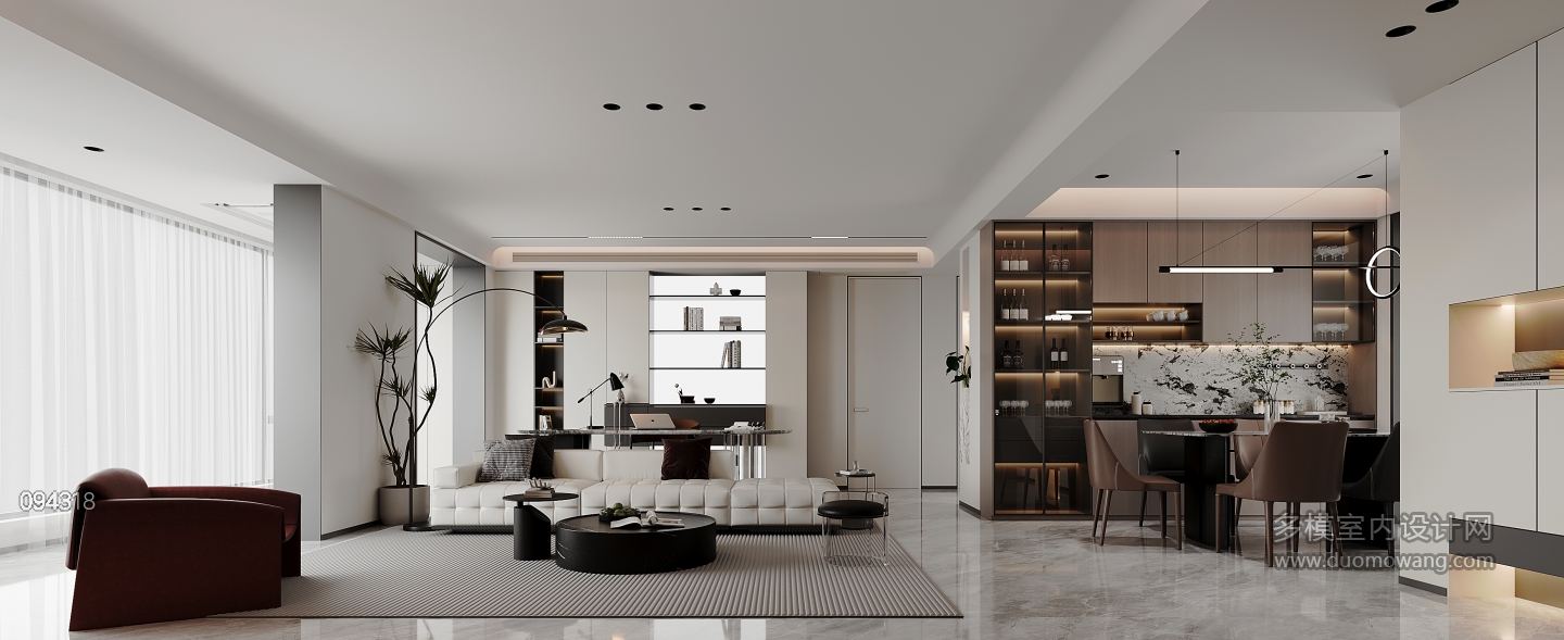 现代客餐厅单张一