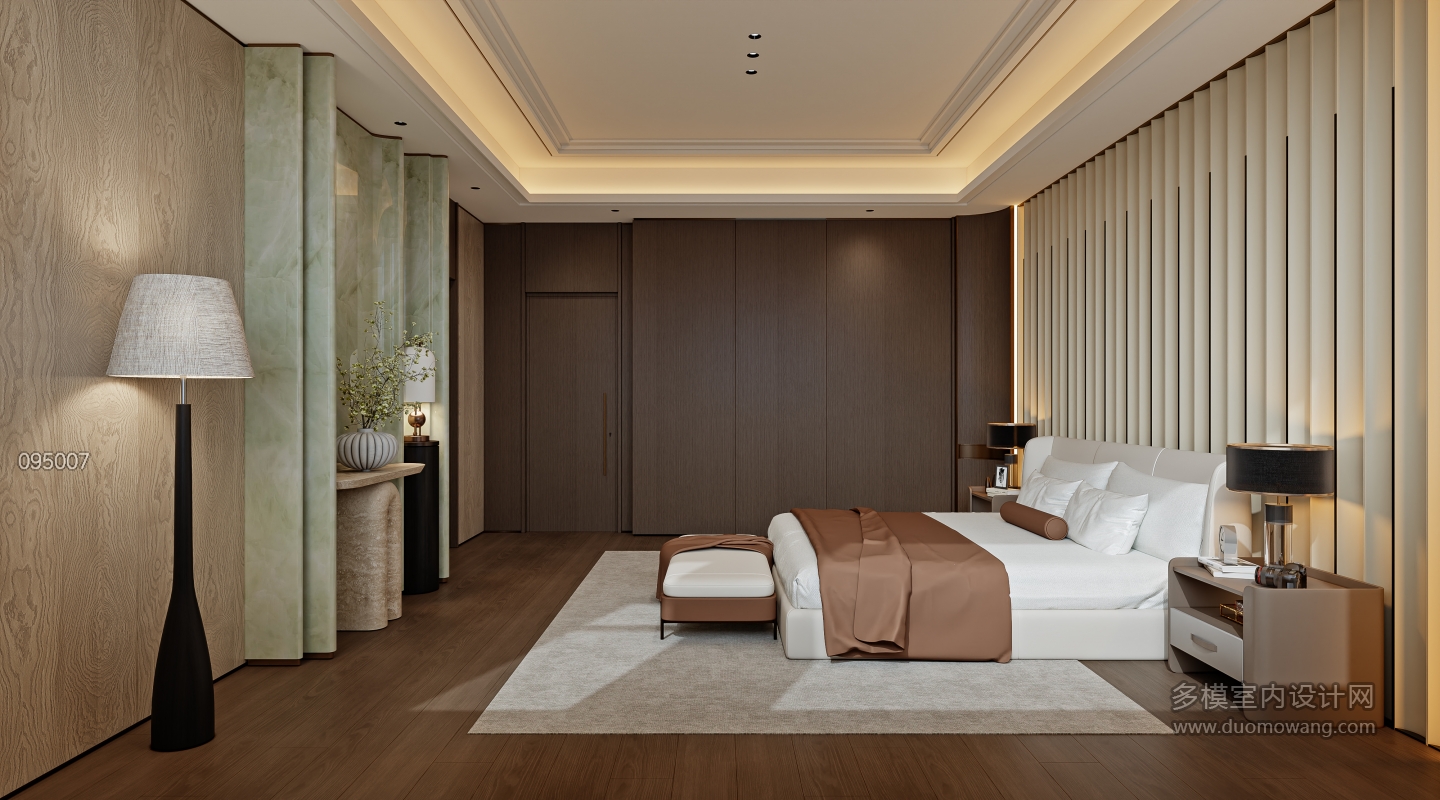 港式轻奢四层_四层次卧室