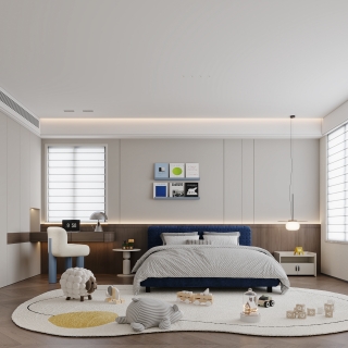 意式儿子卧室特写