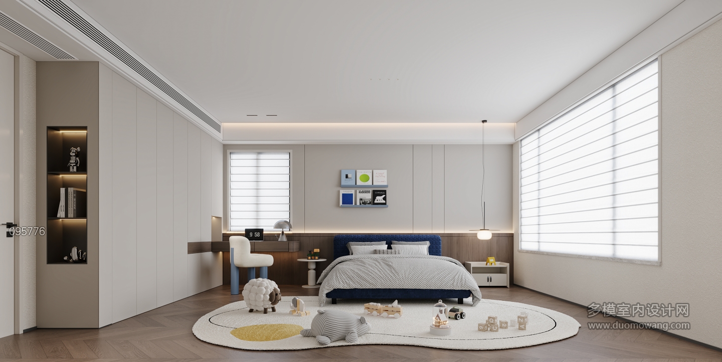 意式儿子卧室特写