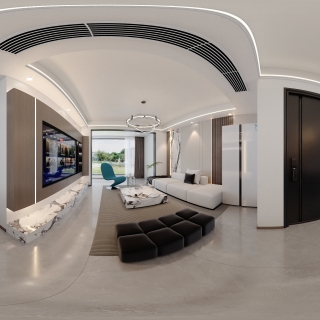 现代风格-客餐厅