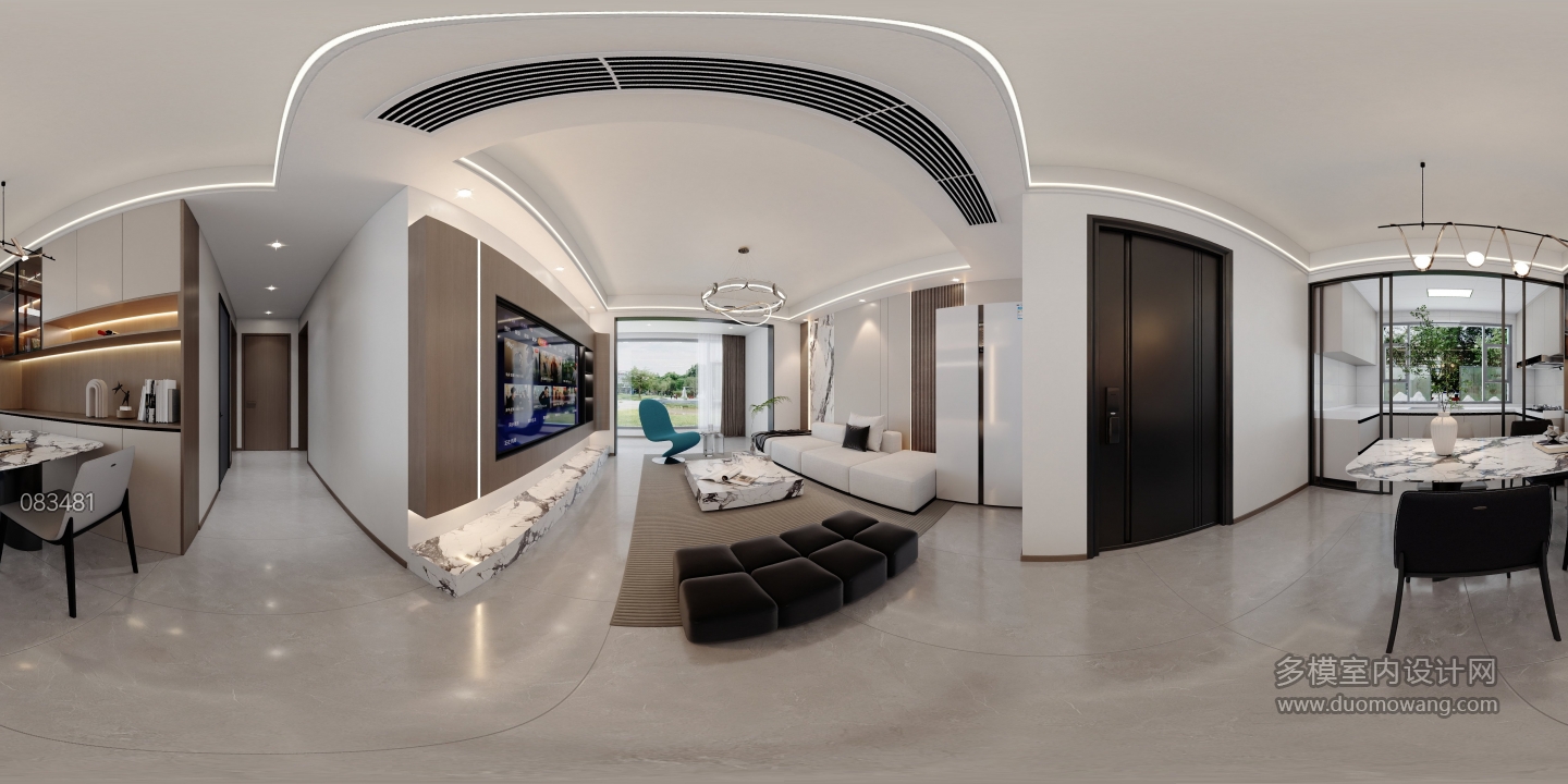 现代风格-客餐厅