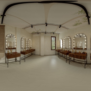 宋式服装店化妆间