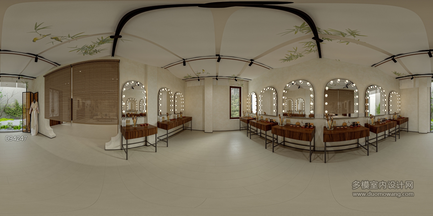 宋式服装店化妆间