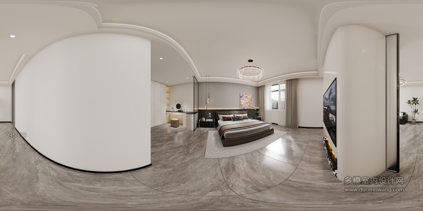 现代-卧室全景