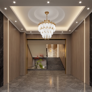 现代茶楼一楼前厅