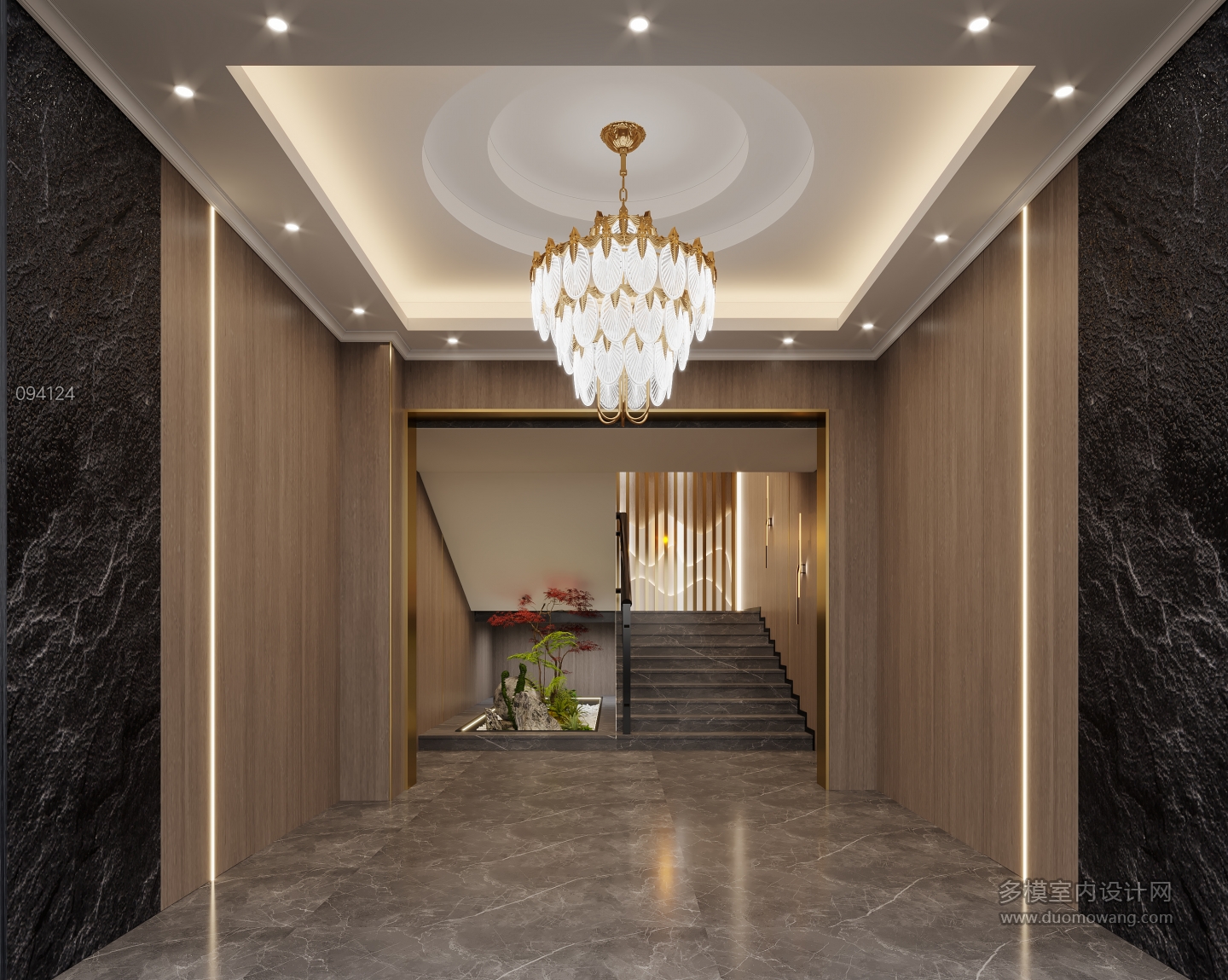 现代茶楼一楼前厅