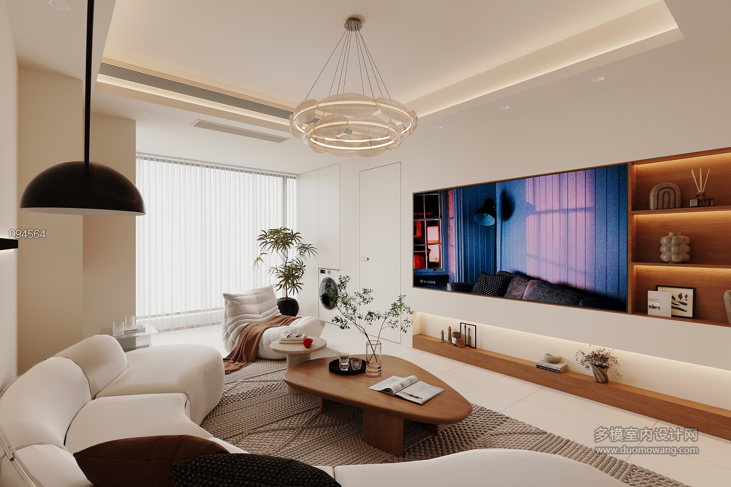 现代客厅单张一