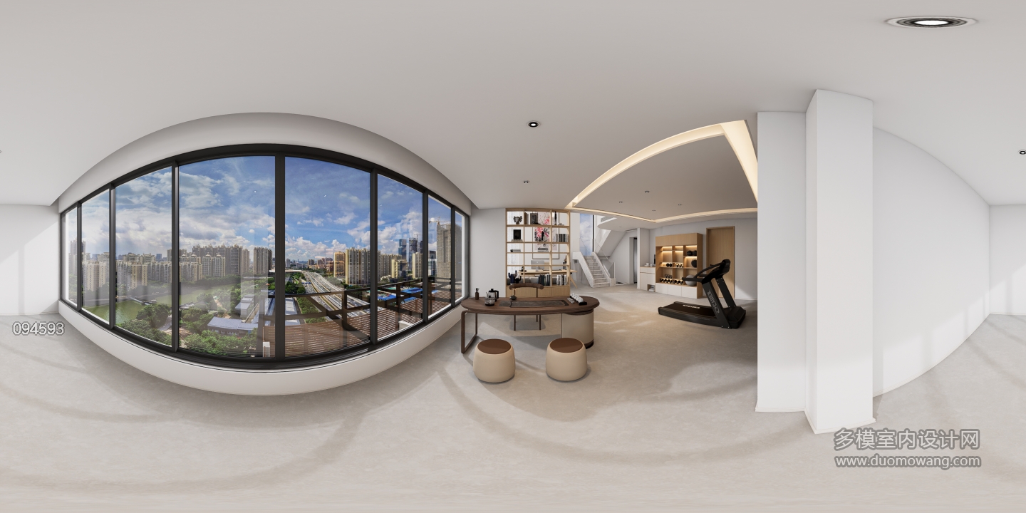 现代原木2楼茶室