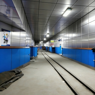 现代矿道单张2三采区轨道上山上部车场2