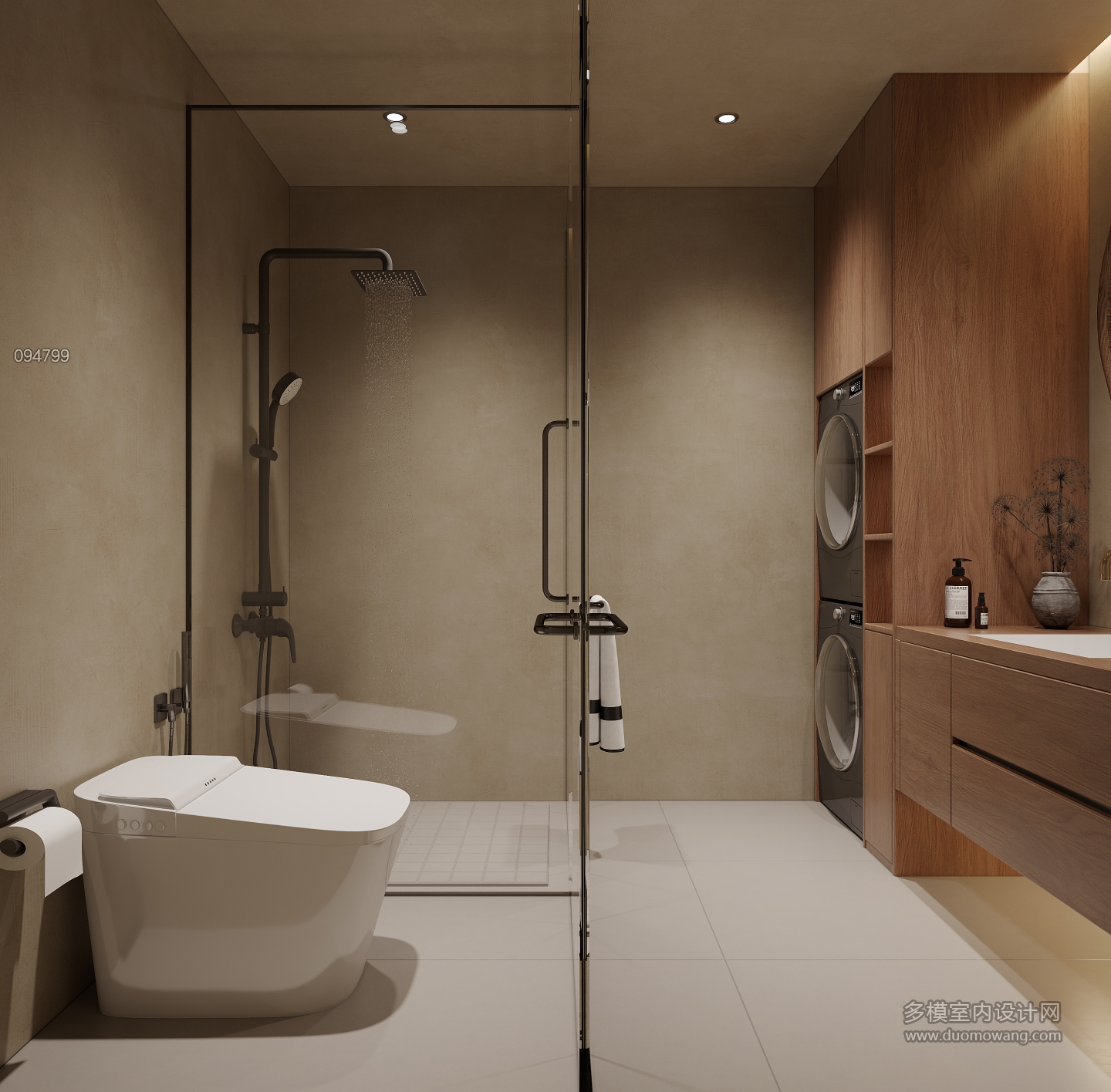 卧室_负二卫生间