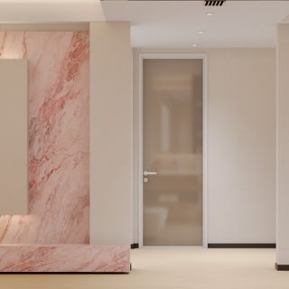 奶油风 电视背景墙特写