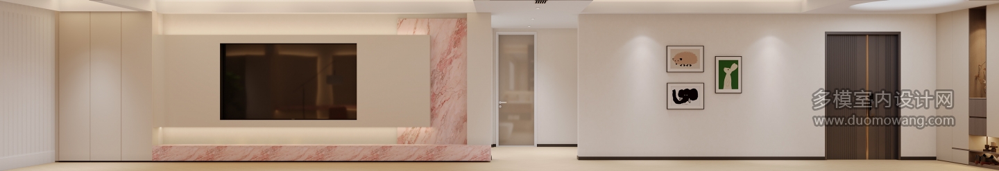 奶油风 电视背景墙特写