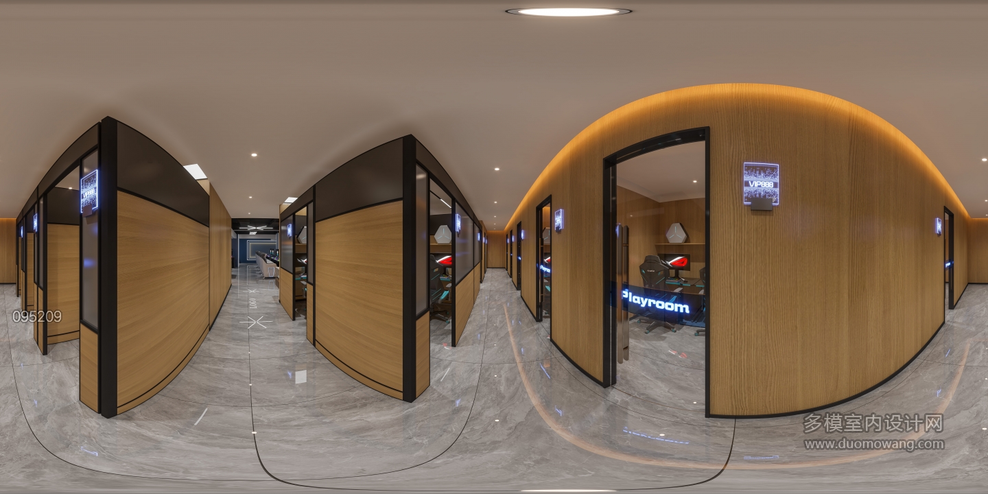 现代地下层过道360