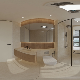 现代 主卫 全景