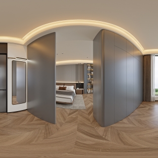 意式轻奢二层_二层男孩房衣帽间