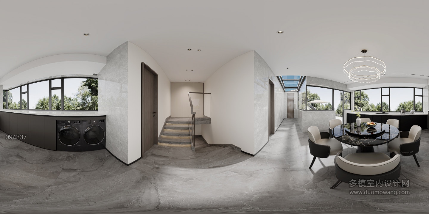 现代三楼餐厅全景-1