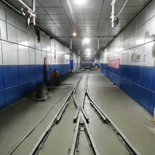 现代矿道单张1三采区轨道上山上部车场