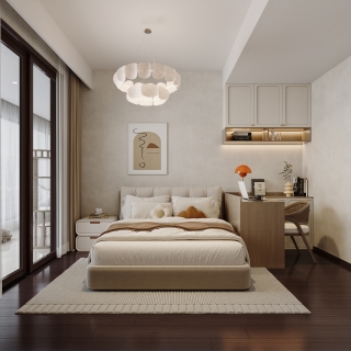 现代女孩房特写