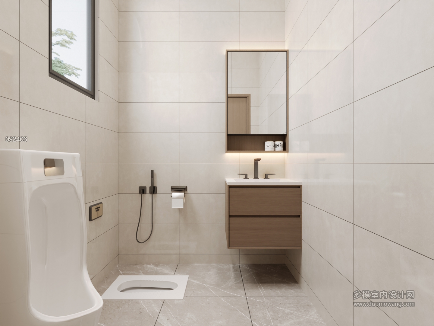 现代棋牌室卫生间