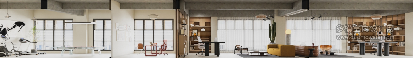 现代展厅办公室