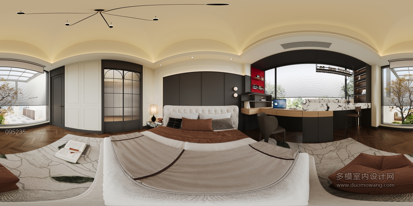 法式三楼主卧全景