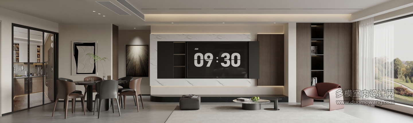 现代 客餐厅 单张1
