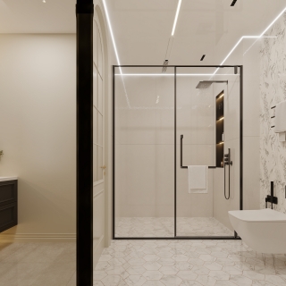 法式卫生间特写