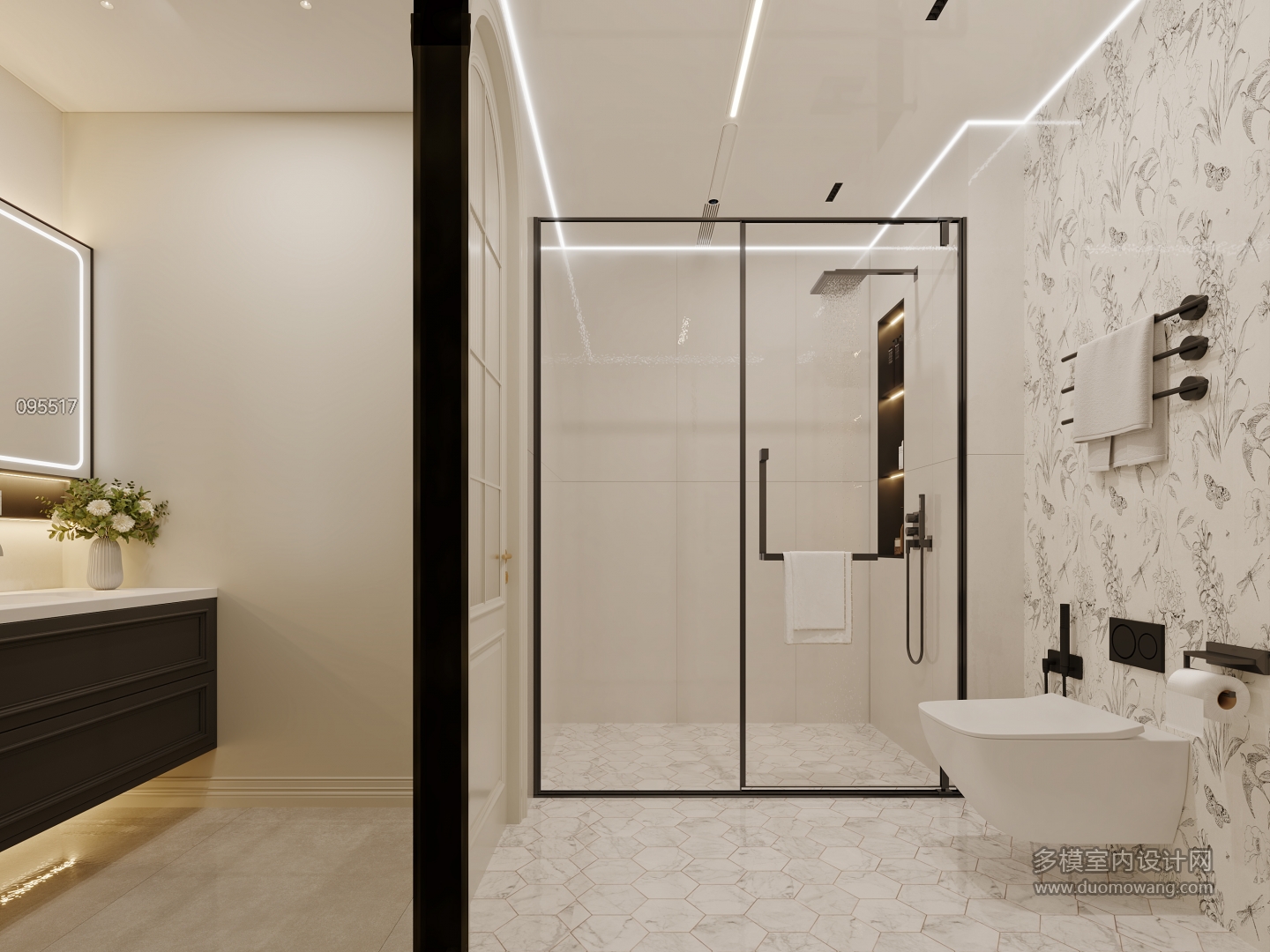 法式卫生间特写