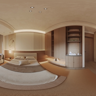 宋代三楼卧室全景