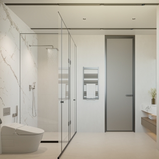 现代轻奢主卧卫生间单张