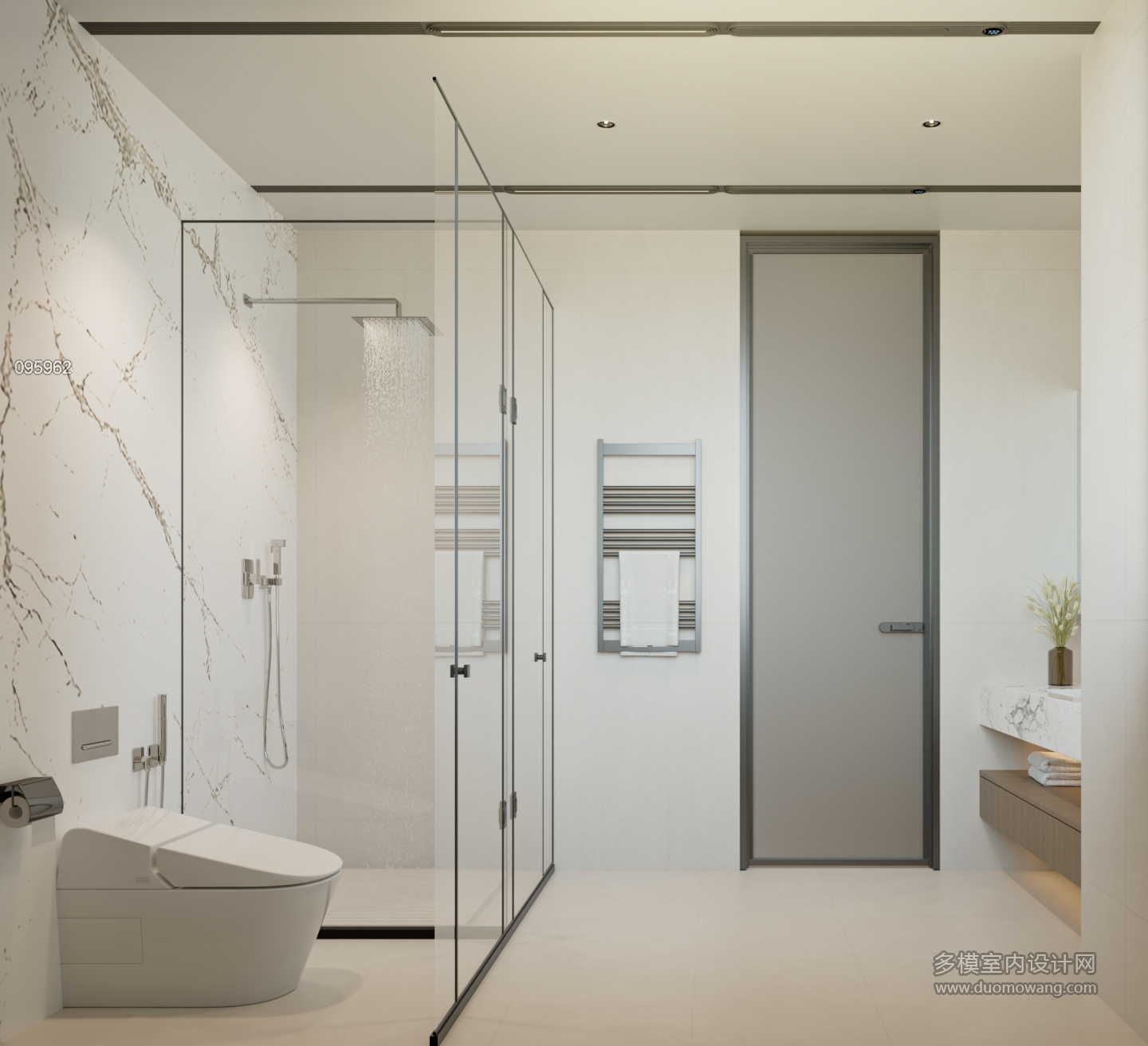 现代轻奢主卧卫生间单张