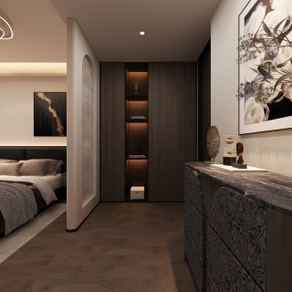 现代家装主卧静态b (1)