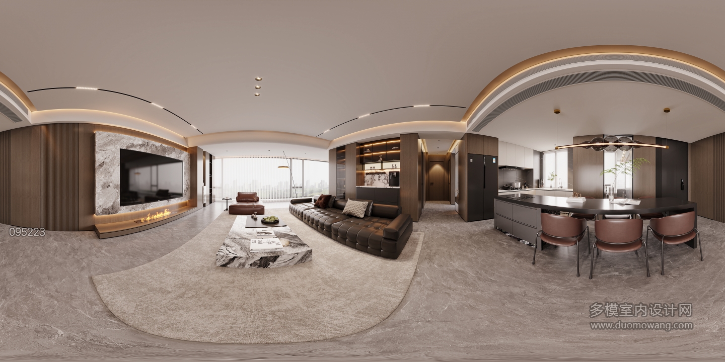 现代意式客餐全景