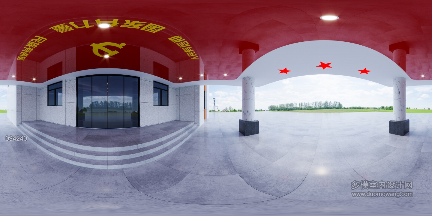 现代门头方案2全景