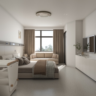 现代月子中心房间