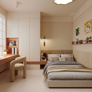 现代男孩房单张