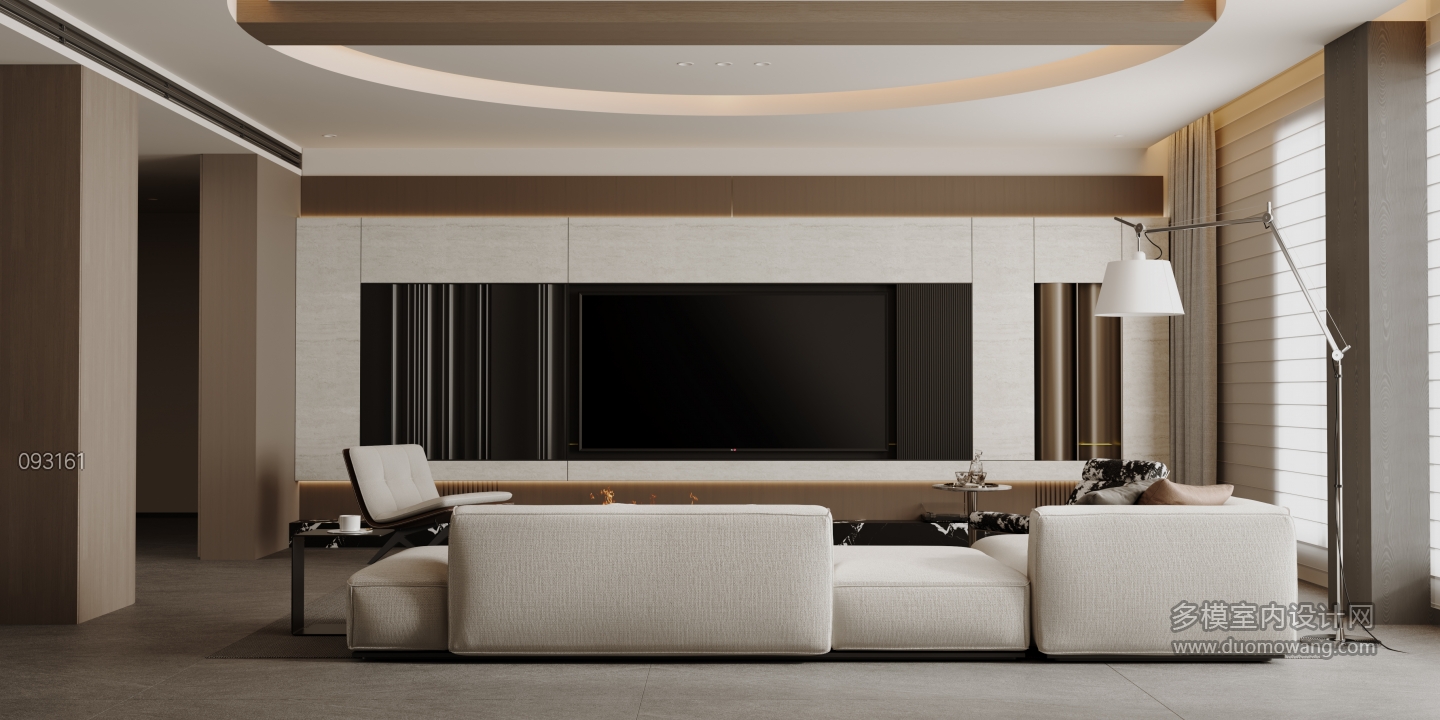 现代电视背景墙