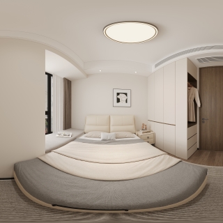 现代南次卧全景