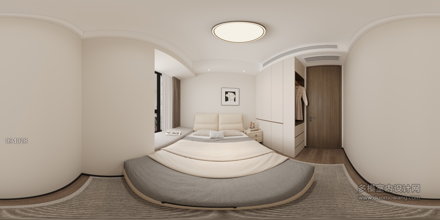 现代南次卧全景