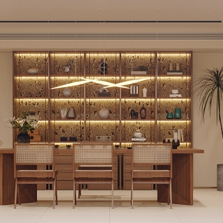 现代地下室电视