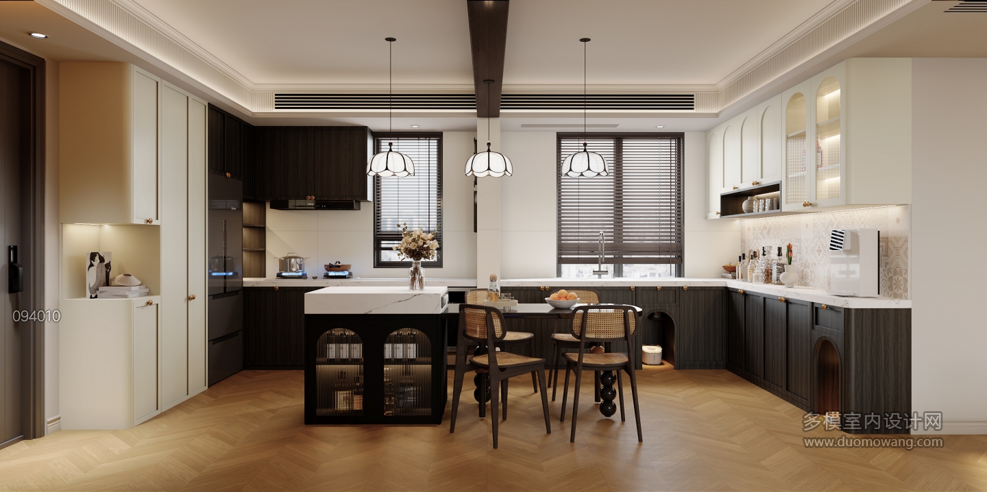 法式中古厨房窗户