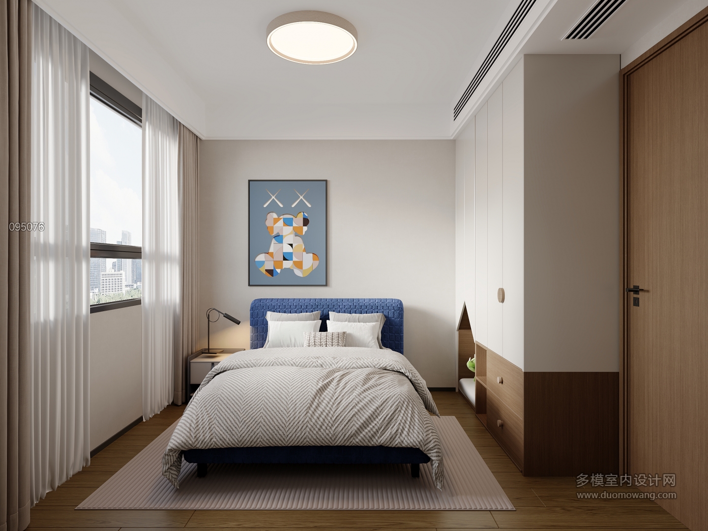 意式家装修改2楼次卧静态