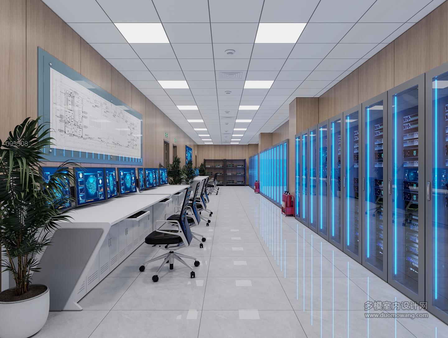 集控室_7二楼防真机室_互动式灯光混合