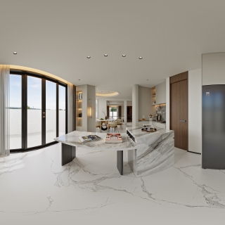 意式轻奢一层_一层厨房