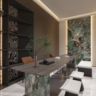 现代别墅一楼多功能区单张