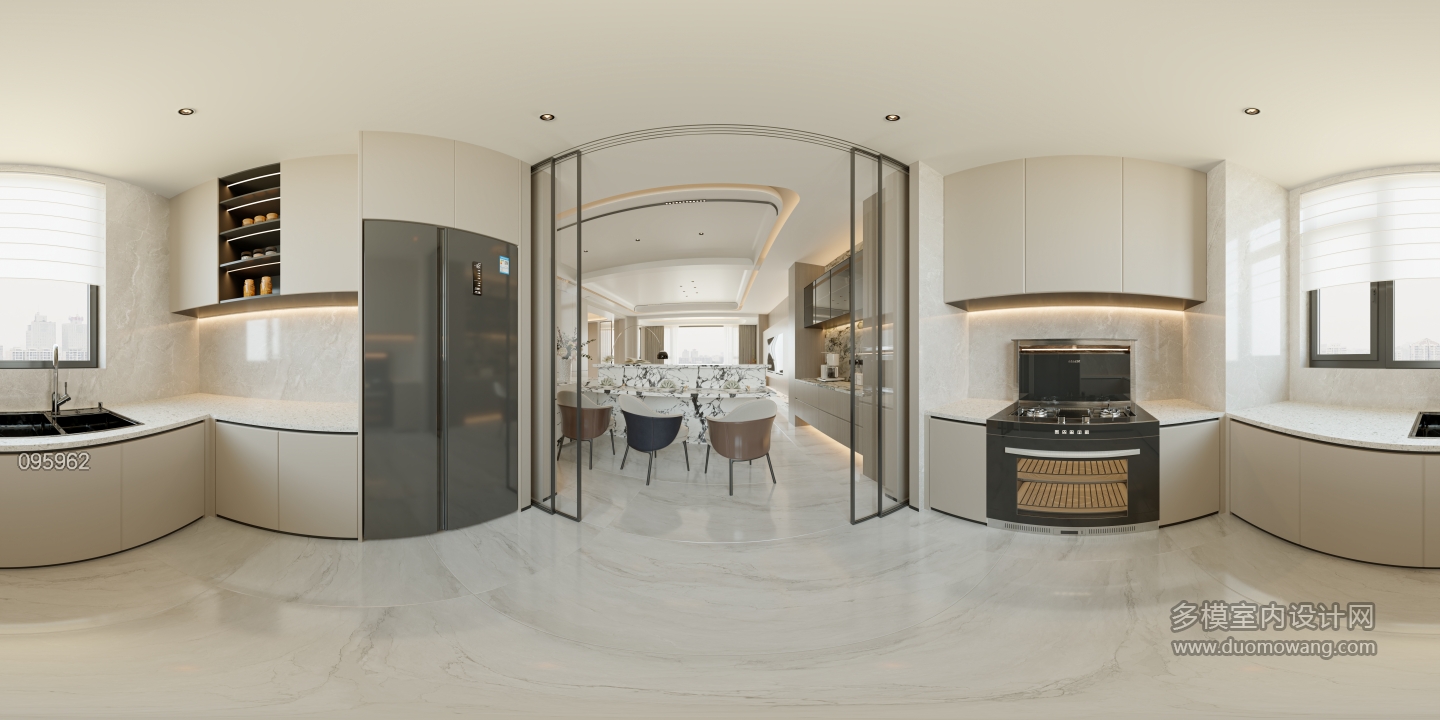 现代轻奢1F厨房